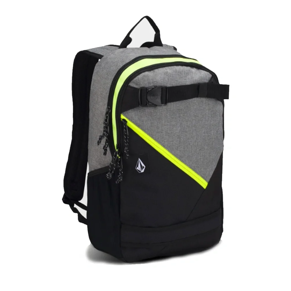 Volcom Gray and Neon Yellow Accent Backpack